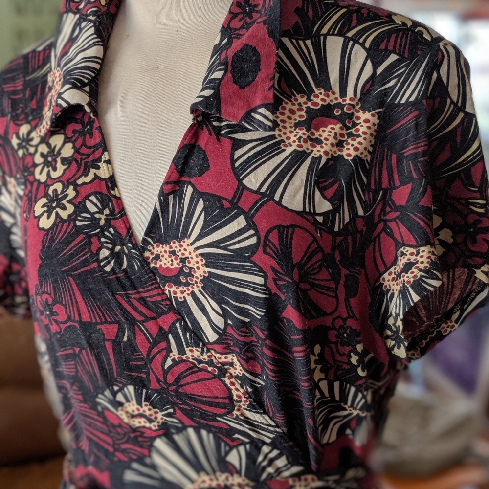 Gorgeous autumn wrap dress